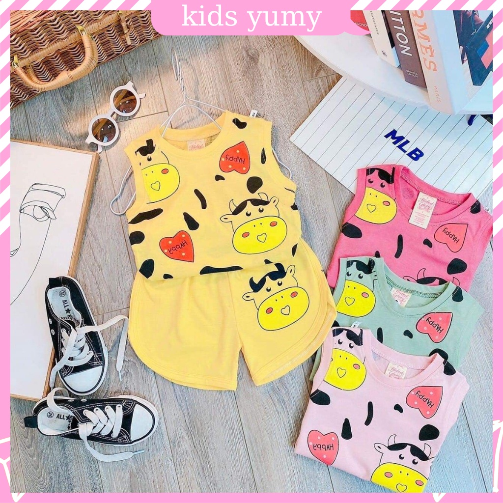 Áo ba lỗ cho bé Kids Yumy vải cotong thoáng mát vào mùa hè hàng việt nam xuất khẩu quần áo cho bé