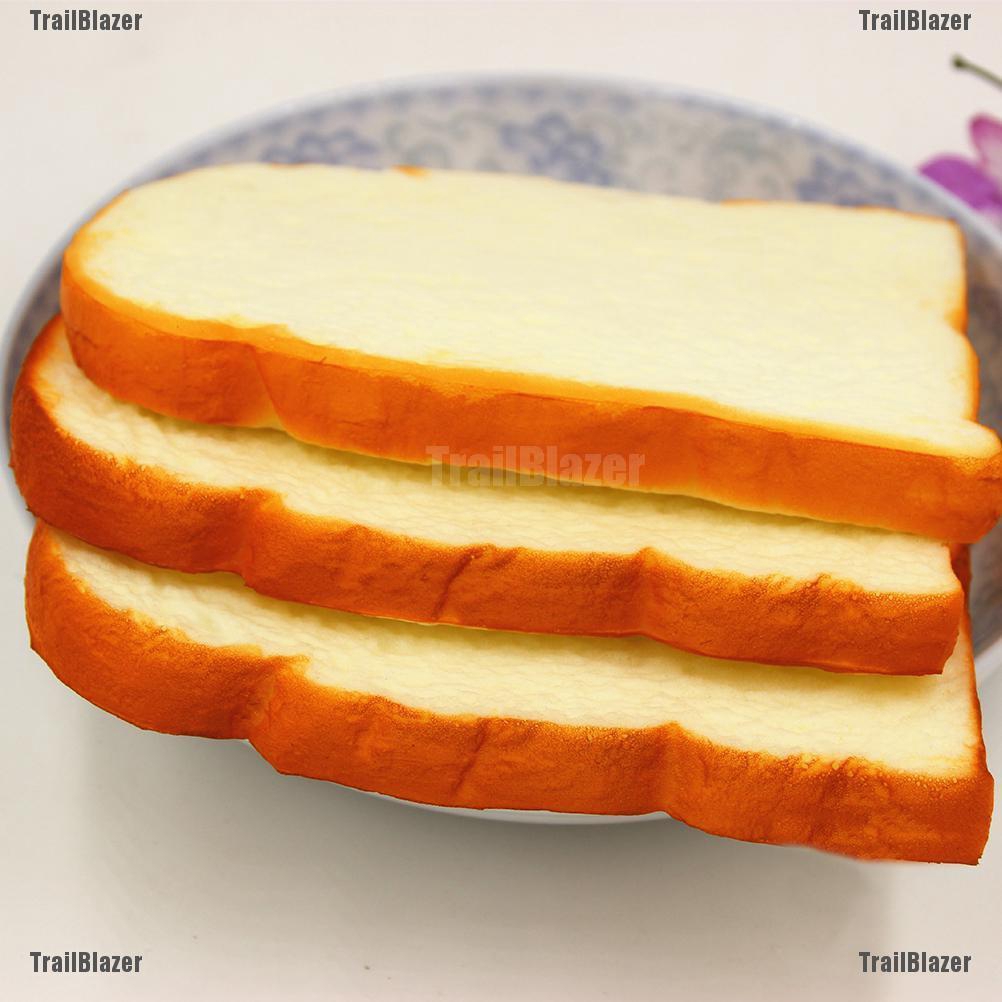 1 Bánh Mì Đồ Chơi Bóp Tay Mềm, Dẻo, Chậm Tăng, Giúp Thư Giãn Đầu Óc Hình Lát Bánh Mì, Món Quà Tặng Trẻ Em