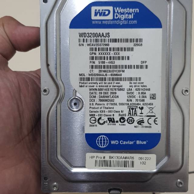 Ổ Cứng Wd Blue 320gb