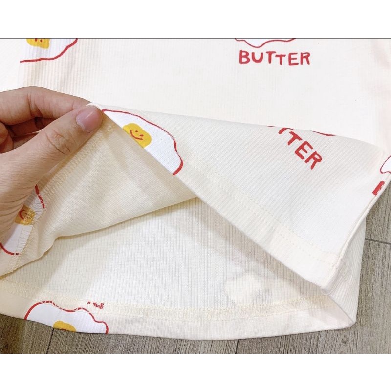 Bộ ngủ dài tay mặc nhà thu đông xuất Hàn hình trứng và sư tử cho bé trai và bé gái