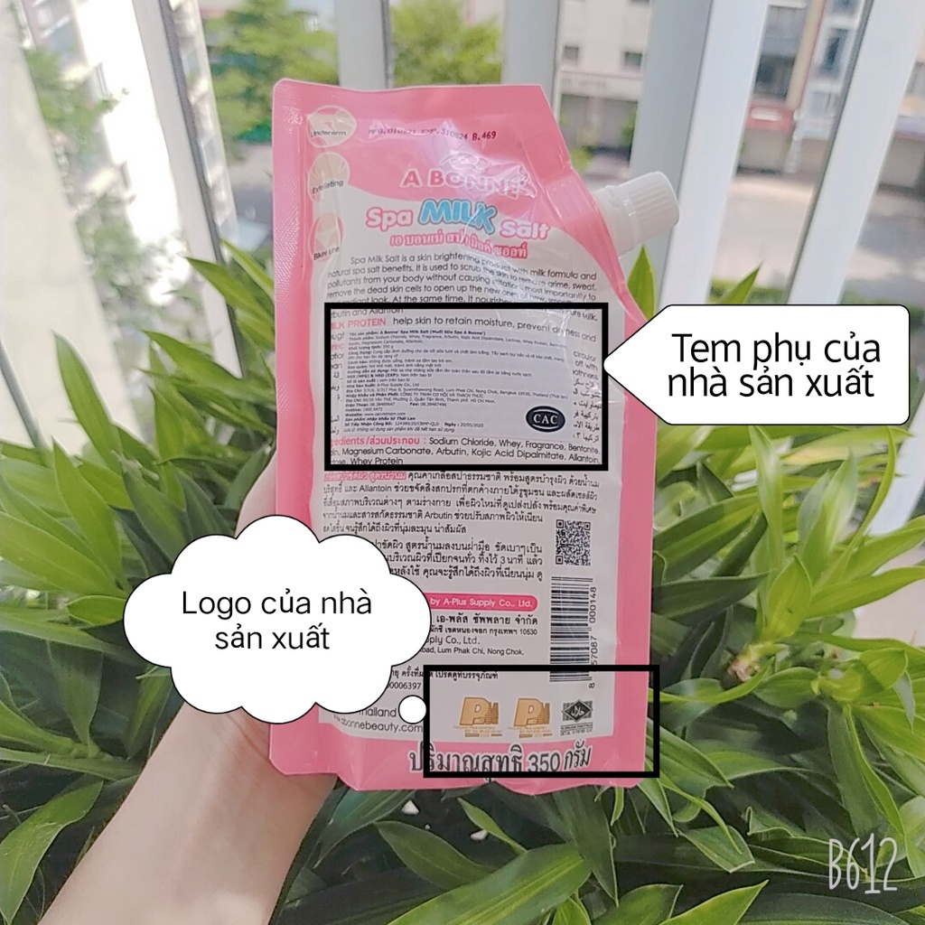 Tẩy Tế Bào Chết Muối Bò Abonne Thái Lan 350g