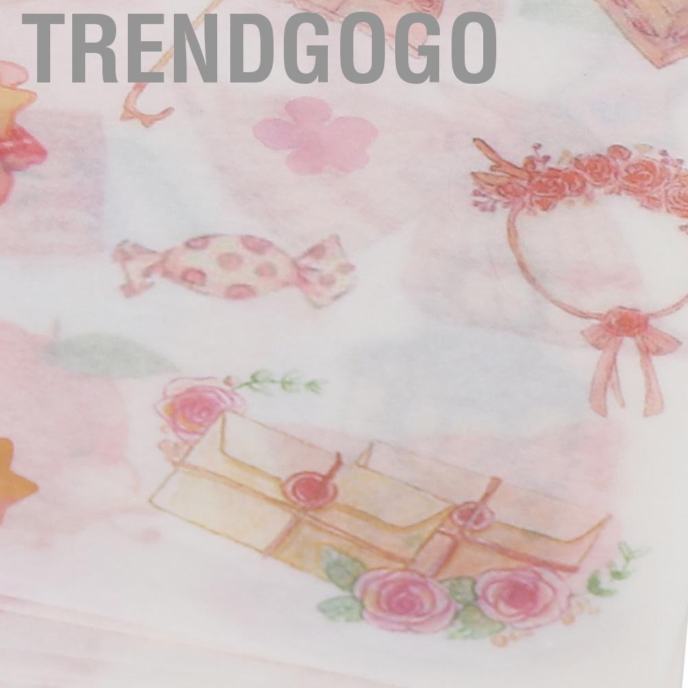 Set 20 Cuộn Băng Dính Washi Màu Hồng Dễ Thương Dùng Để Trang Trí Nhật Ký / Nhật Ký