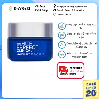 Kem dưỡng trắng da giảm thâm nám ban đêm L’Oreal Paris White Perfect Clinical Overnight Treatment - 50ml