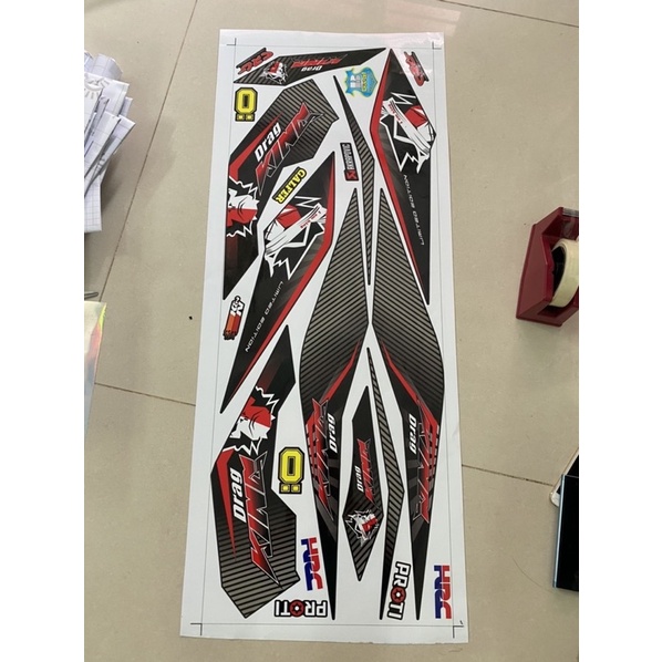 ( Quí khách vui lòng mang ra tiệm cho thợ dán ) Tem Sonic king drag