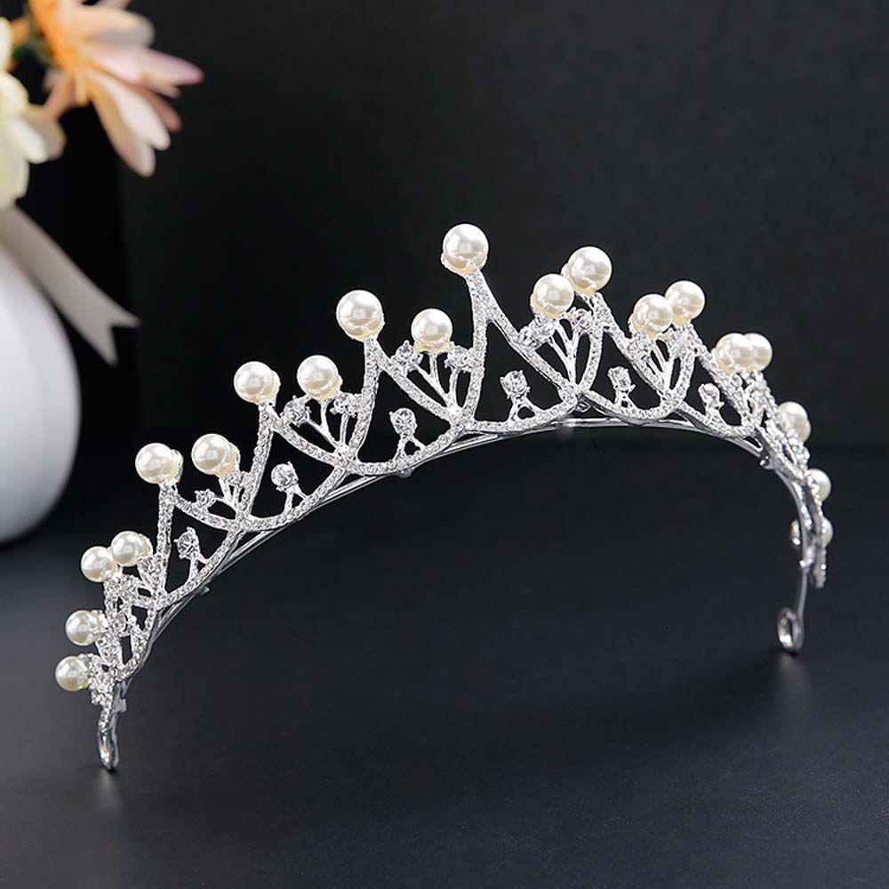 Vương Miện Cô Dâu Thời Trang BACK2LIFE|Vương Miện Hợp Kim Phong Cách Hàn Quốc Xinh Xắn Cho Cô Dâu