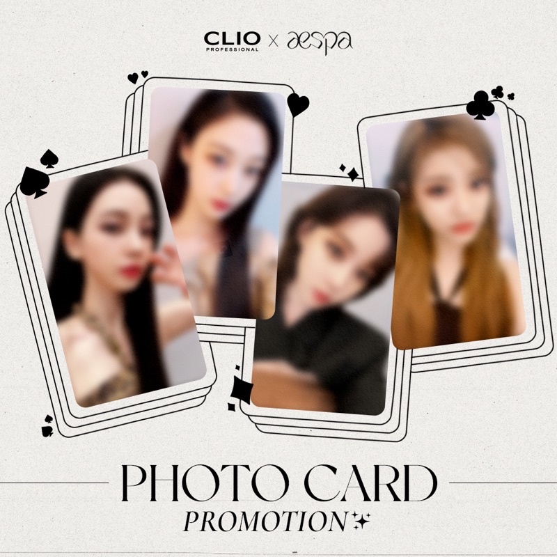 Thẻ Card aespa CLIO, Mediheal Event ‘savage’ Girls