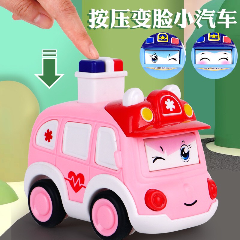 Đồ chơi xe Robocar nhấn nút chạy