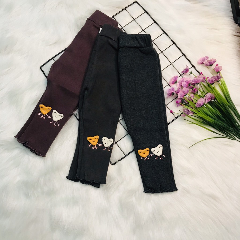 Quần legging lót lông bé gái size 8-17kg hàng QC