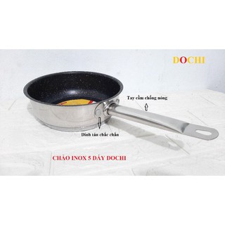 CHẢO INOX 5 ĐÁY DOCHI 20cm
