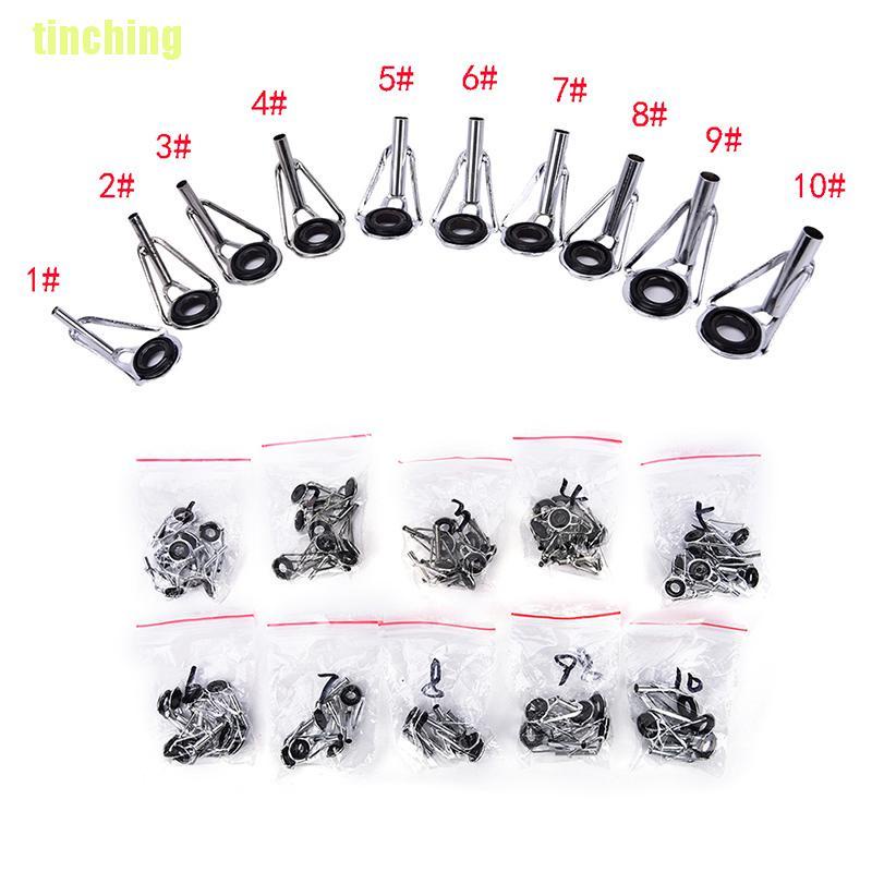Bộ 80 Vòng Thép Màu Đen Kích Thước 10 Chuyên Dụng Cho Câu Cá Tinching11