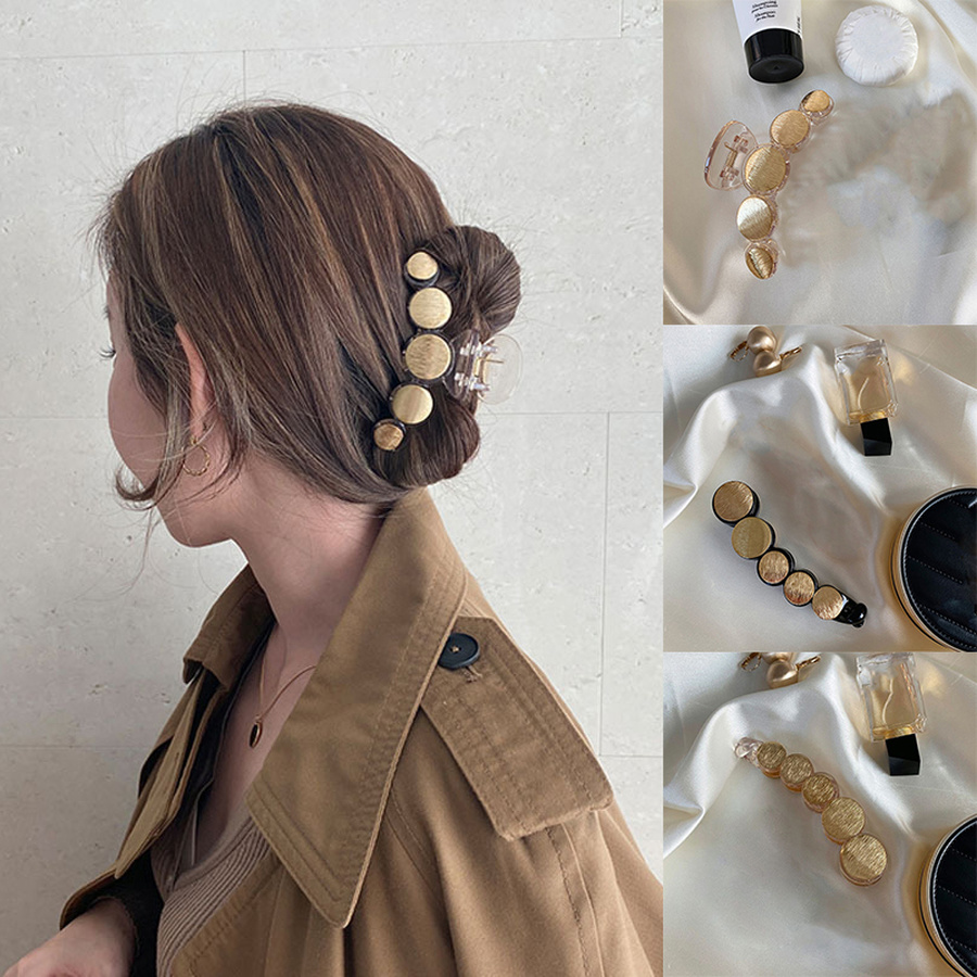 Kẹp Tóc Kim Loại Phong Cách Hàn Quốc Dành Cho Nữ