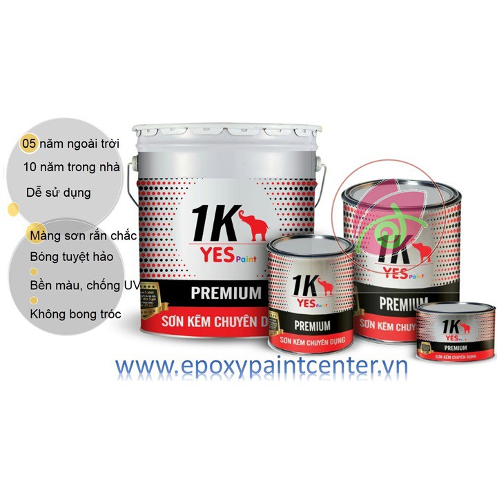 Sơn Sắt Mã Kẽm Không Cần Lót 1K Yes Paint 400g, 800g