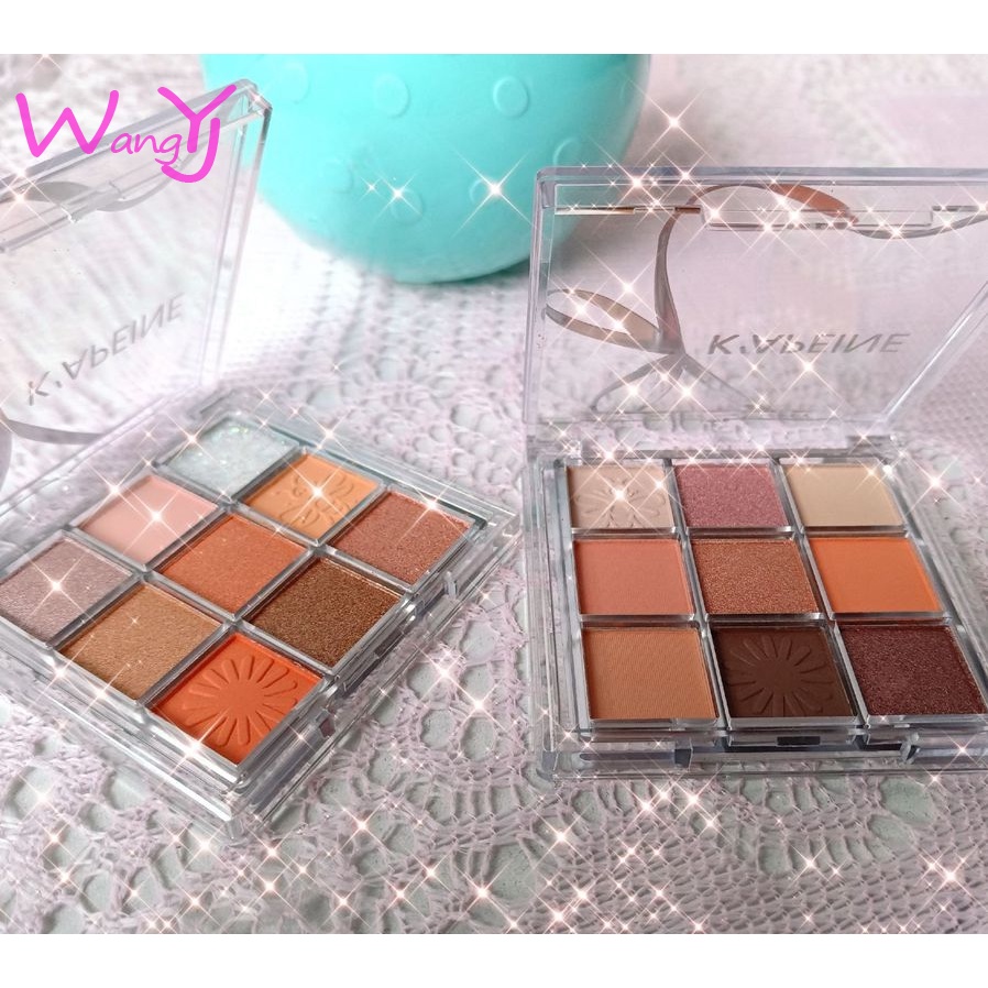 [Hàng mới về] Bảng phấn mắt K'APEINE với 9 màu lì mờ ánh nhũ thời trang | BigBuy360 - bigbuy360.vn