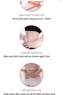 Đai (gen) nịt bụng Latex loại dán