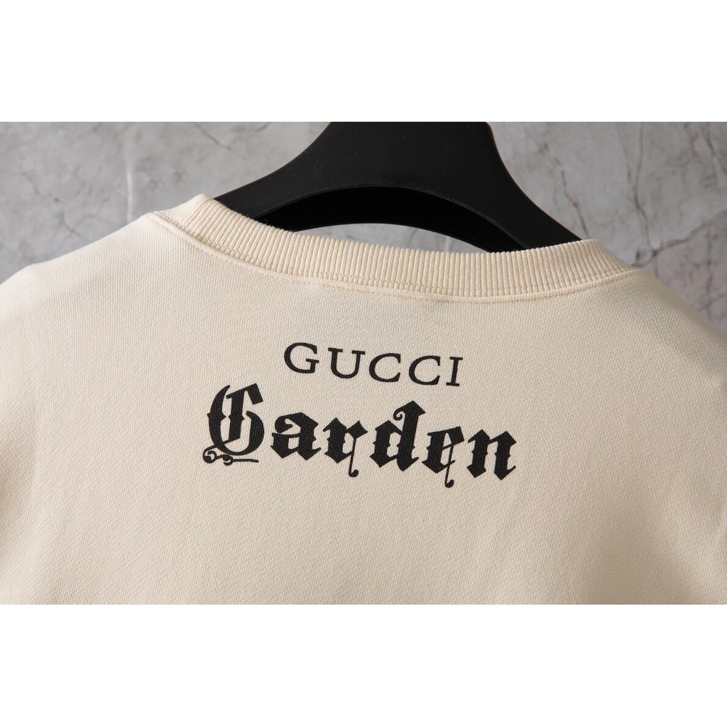 Áo Sweater Cổ Tròn Chất Liệu Cotton In Hình Gucci Thời Trang