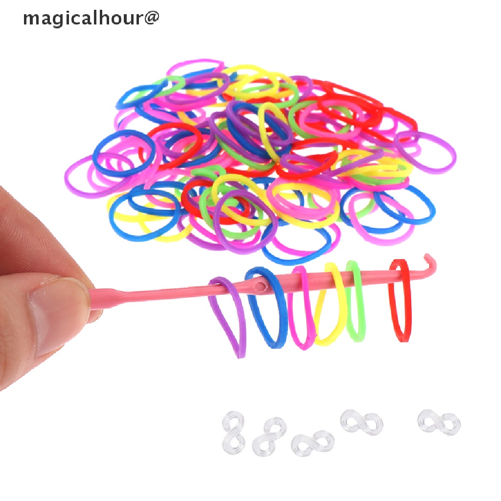 Set 120 Dây Cao Su Co Dãn Tự Làm Vòng Đeo Tay Cho Bé Mới