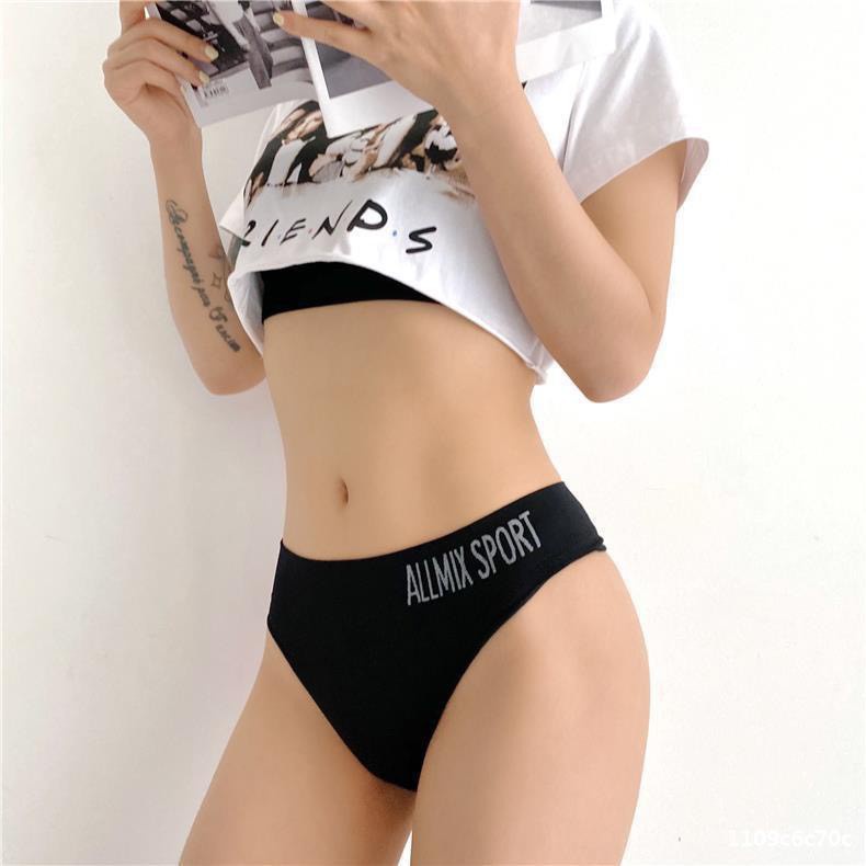 Quần Lót Nữ Cotton Kháng Khuẩn Lọt Khe phối cạp chữ cá tính mã 9809