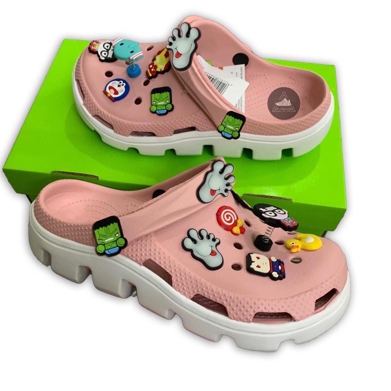 Dép cross , dép sục nữ nam duet hàn quốc đi mưa cao cấp đẹp nhất tặng 12 sticker , full tag | BigBuy360 - bigbuy360.vn