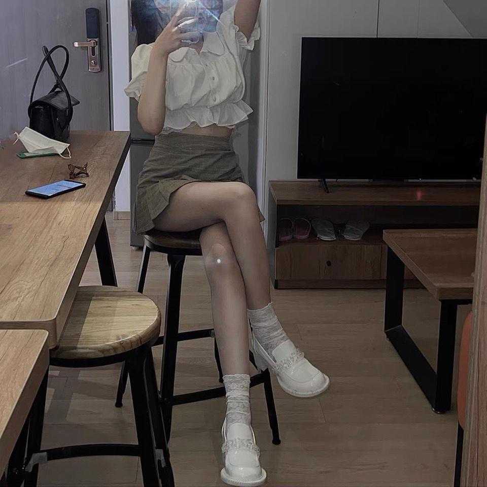 Giày Mary Jane Jane Thiết Kế Mũi Tròn Đế Dày Thời Trang Thu Đông Sành Điệu Dành Cho Nữ 2021