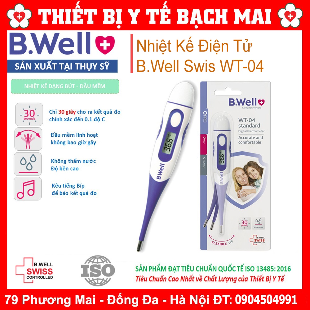 Nhiệt Kế Điện Tử Dạng Bút Bwell WT-04 Bảo Hành Trọn Đời