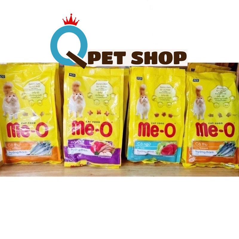 [Mã PET50 giảm 10% - tối đa 50K đơn 250K] Thức ăn cho mèo Me-o (3 vị) Cá ngừ, Cá thu và Hải sản thức ăn mèo lớn 1kg