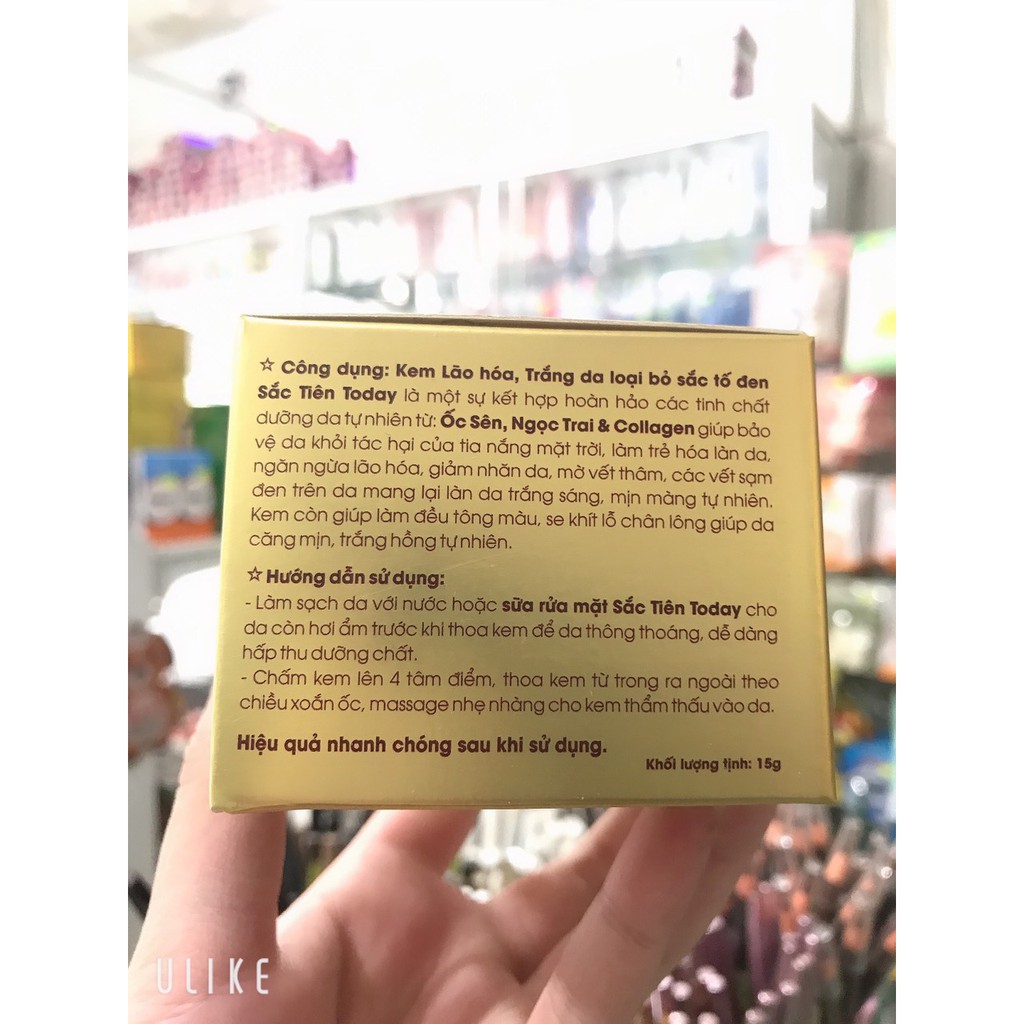 kem sắc tiên today trắng da-chống lão hóa-loại bỏ sắc tố đen 8g