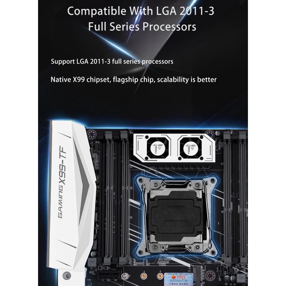 Mainboard Huananzhi X99 TF-Q Bo mạch chủ PC chính hãng HUANANZHI mới 100%  Bảo hành 12 tháng - Hoàng Long Computer