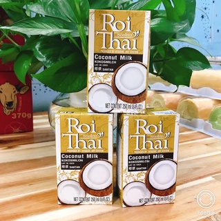 NƯỚC CỐT DỪA ROI THAI HỘP GIẤY 250ML - TIẾT KIỆM THỜI GIAN NẤU CHÈ, BÁNH ... NHẬP KHẨU THÁI LAN, DATE XA