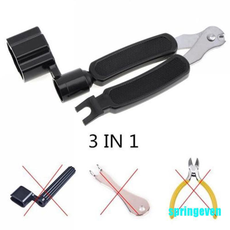 Bộ Dụng Cụ Lên Dây Đàn 3 Trong 1 Gồm Dụng Cụ + Đồ Cắt Dây + Dụng Cụ Kéo Pin Cho Guitar Banjo
