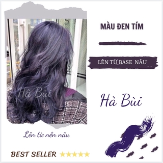 Thuốc Nhuộm Tóc  Màu Tím Đen Nâu Tím Lavender  Tặng Oxy Trợ Nhuộm, Cần Lền Tóc Nâu