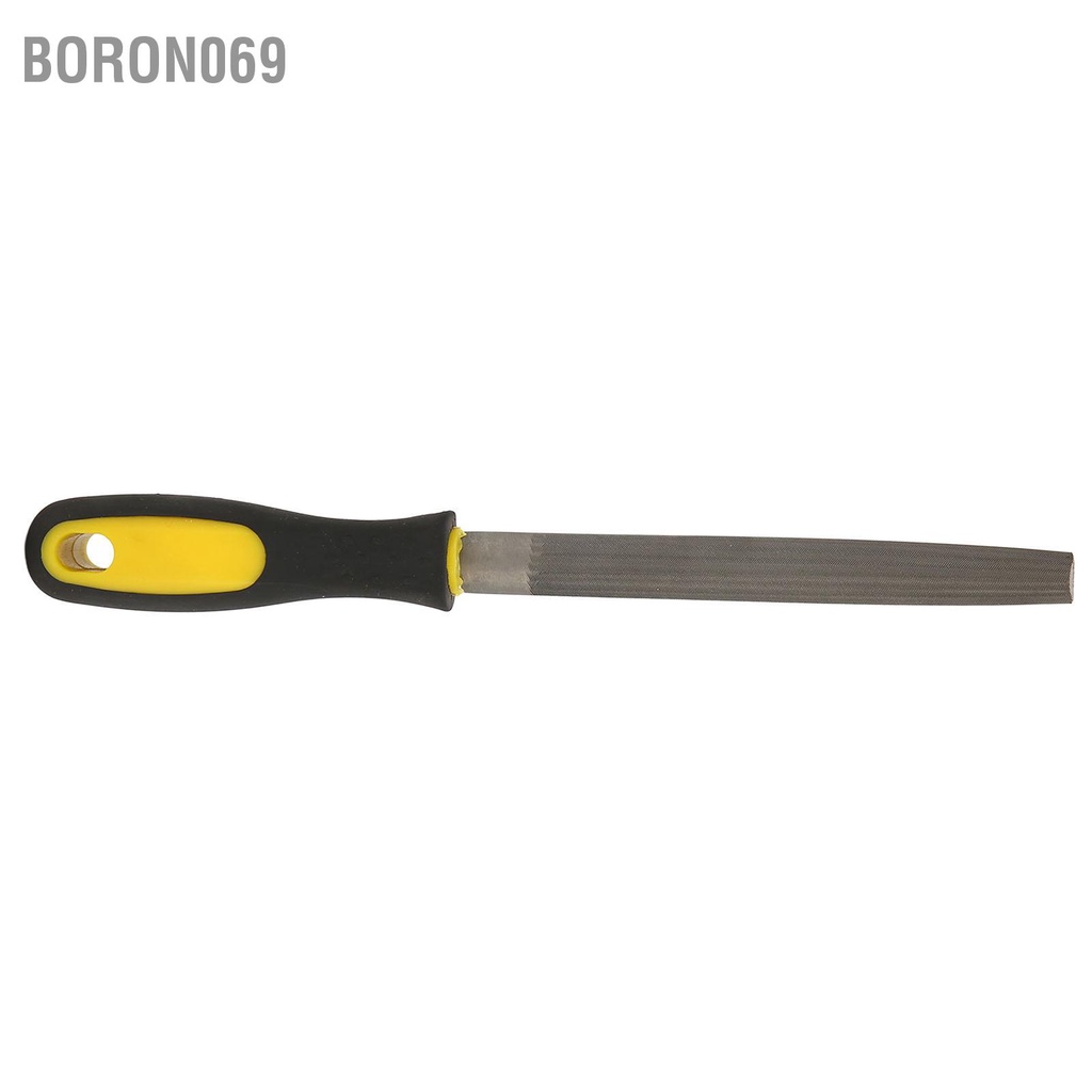 Boron069 Dũa kim loại Không trơn trượt Thoải mái vừa Răng kép Hạt nửa tròn T12 Công cụ bằng thép giũa