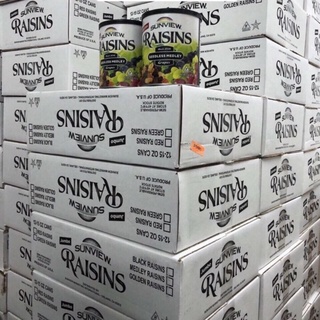 1 THÙNG NHO KHÔ THẬP CẨM MỸ SUNVIEW RAISINS 12 HỘP