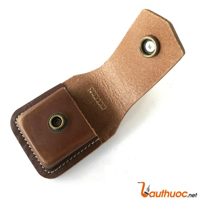 Bao Da Đựng Quẹt Zippo Gắn Thắt Lưng Bằng Da Thật PK-12