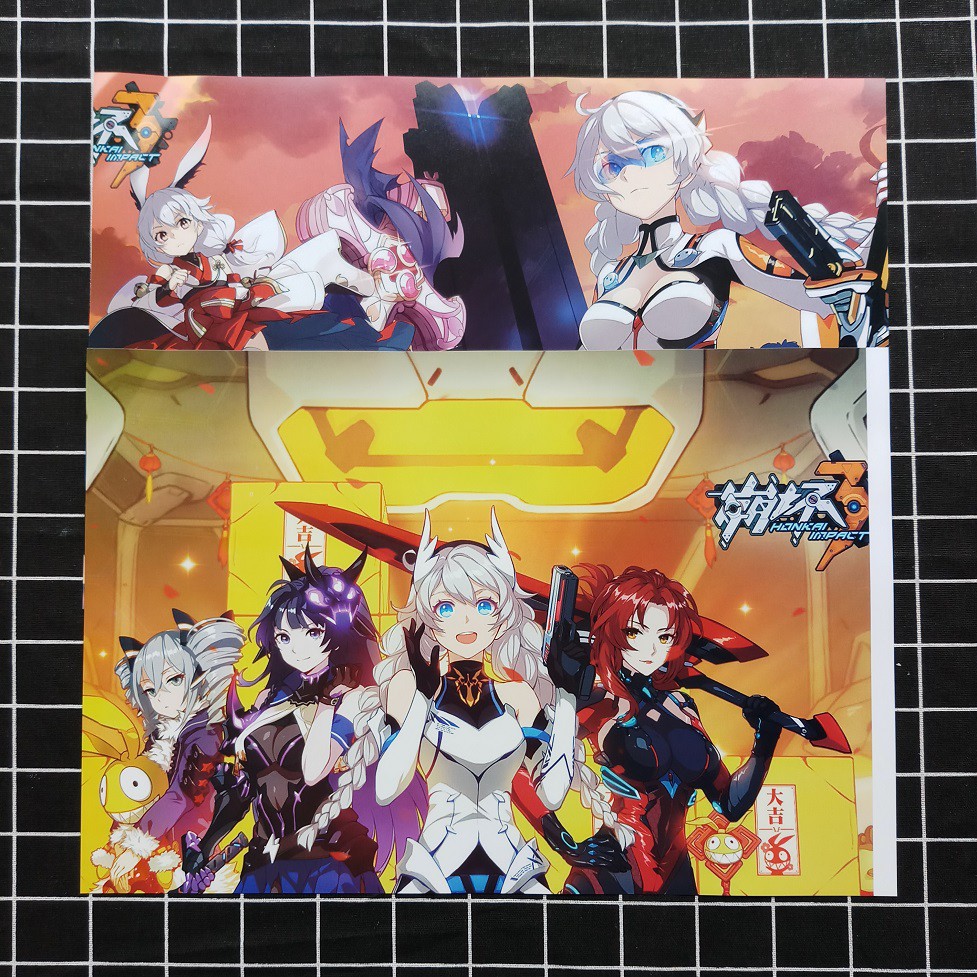 Poster Honkai Impact 3 (8 Tờ)