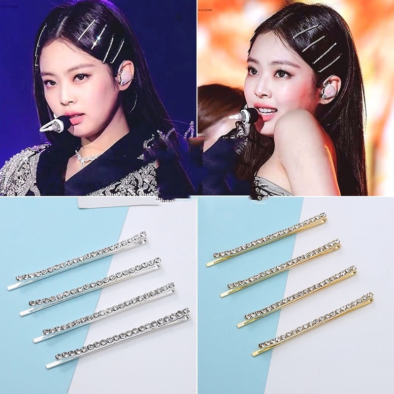 Bộ Kẹp Tóc Đính Đá Zircon Sang Trọng Thời Trang Dành Cho Nữ