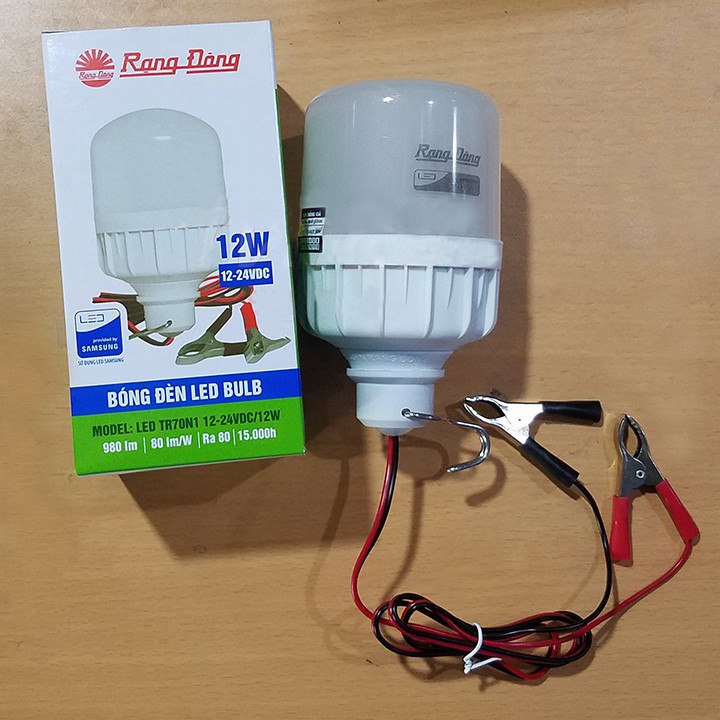 Bóng đèn Rạng Đông đui xoáy / Bóng đèn dây kẹp bình ắc quy 7W/9W/12W chip LED Samsung tiết kiệm điện – HÀNG CHÍNH HÃNG