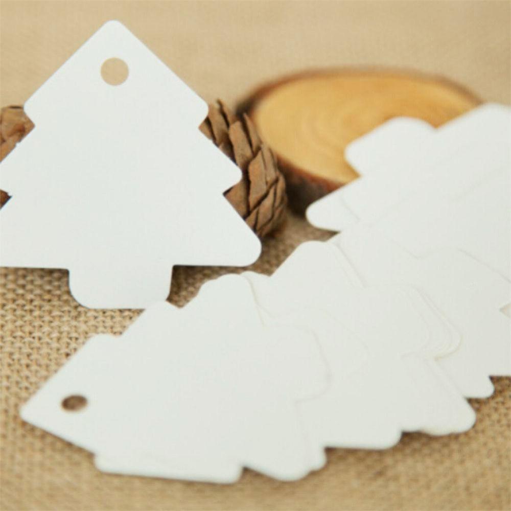KRNY Set 50 Thẻ Giấy Hình Cây Thông Noel Trang Trí Giáng Sinh