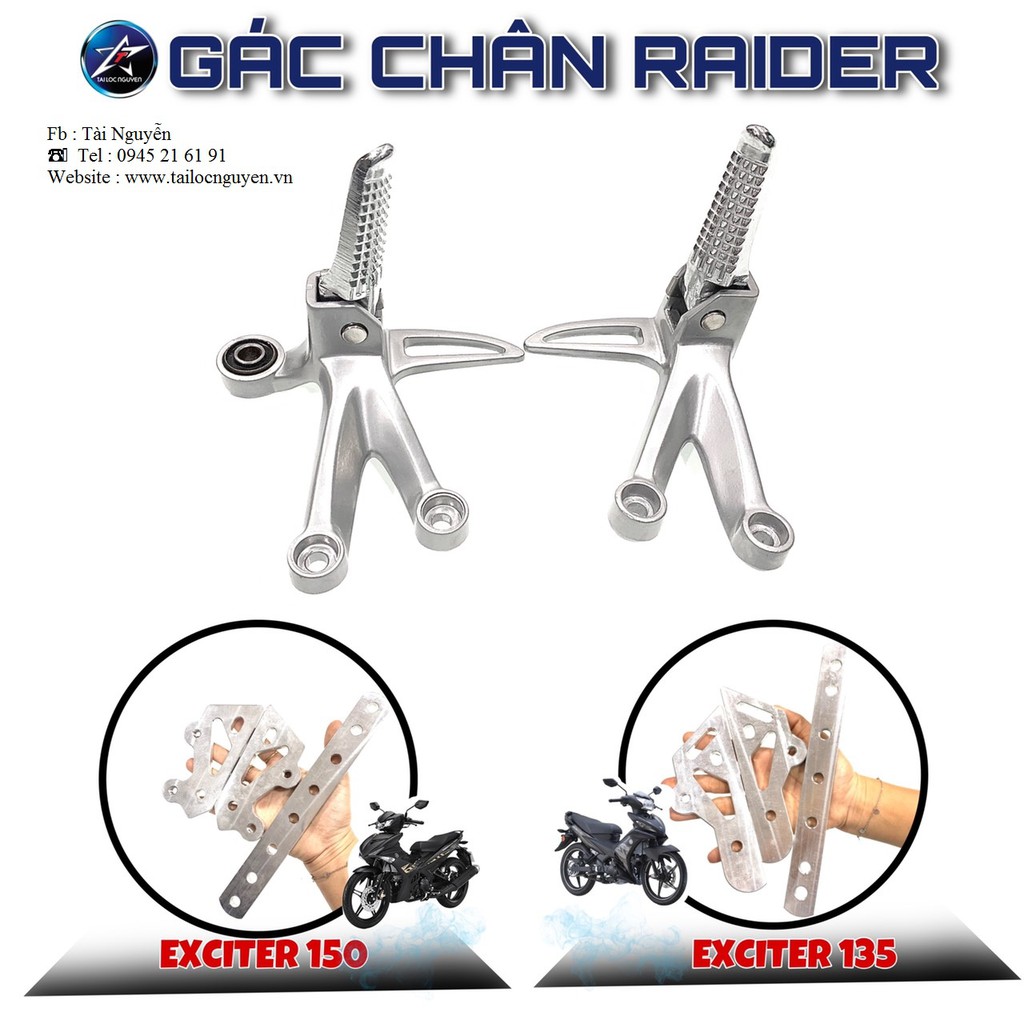 GÁC CHÂN RAIDER CHO EXCITER 135/EXCITER 150