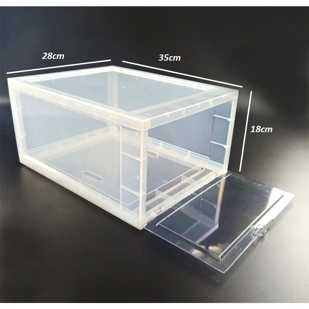 Hộp đựng giầy cao cấp Việt Nhật - Nhựa cứng siêu tiện dụng [Loại mới 6 mảnh- tự lắp]