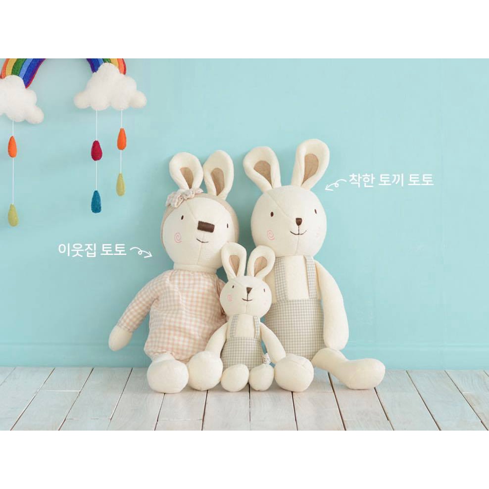 Thú bông organic Hàn Quốc đáng yêu an toàn cho bé Bless Nature madeinkorea