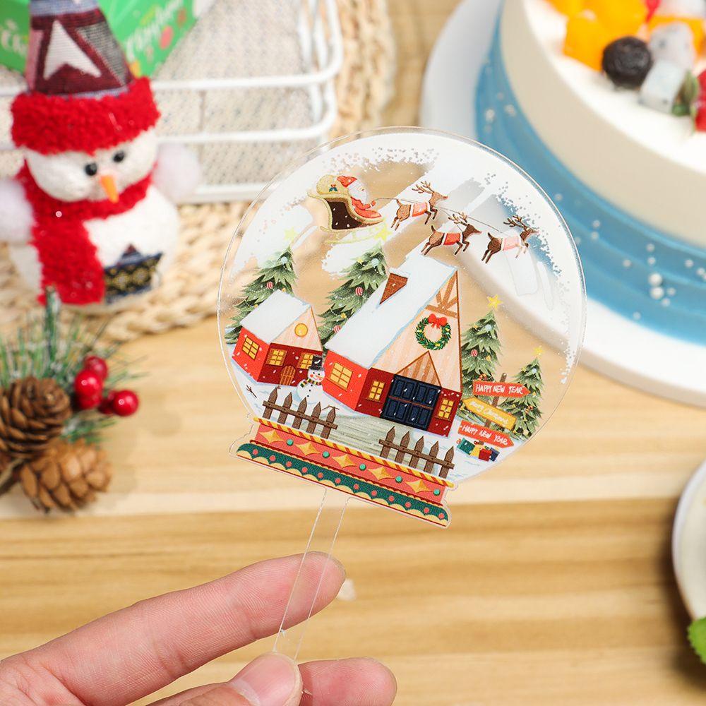 YNATURAL Phụ Kiện Trang Trí Giáng Sinh / Đám Cưới Bằng Acrylic Kiểu Mới 2022