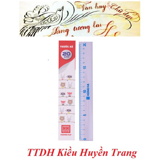 Thước kẻ 20cm Hồng Hà (3385)