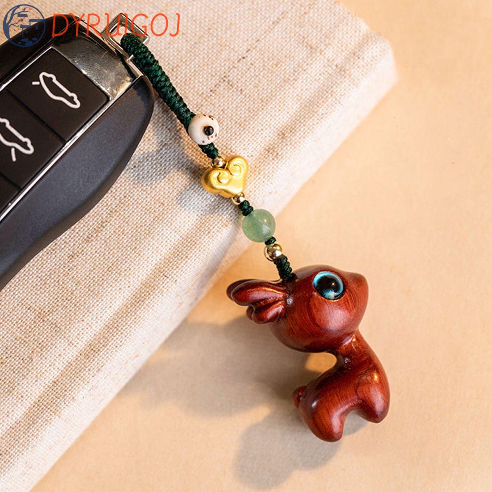 Móc Điện Thoại Bằng Gỗ Hình Hươu Hoạt Hình Handmade