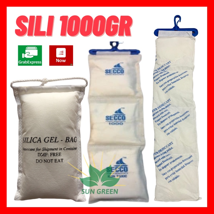 [SILICAGEL BIG] Gói Hút Ẩm Lớn LOẠI 1KG Silicagel - Hạt chống ẩm mốc, khử mùi hôi, treo trong phòng, xe, tủ kệ, nhà cửa,