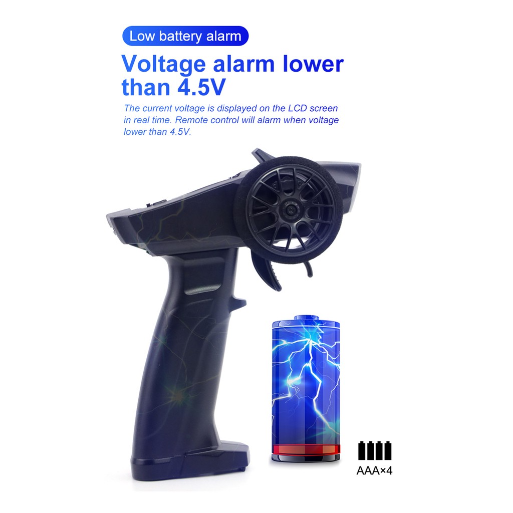 Thiết Bị Truyền Nhận Tín Hiệu Radio P32 Turbo Racing 91803G-C 2.4G 4CH Màn Hình LCD Cho Xe Hơi Tàu Thuyền Điều Khiể