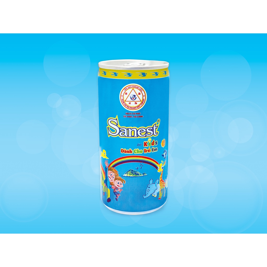 Nước Yến sào Khánh Hòa Sanest dành cho trẻ em đóng lon - 0162