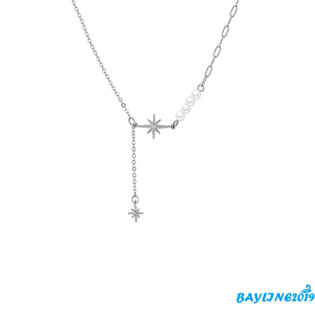 Vòng cổ mặt hình nơ đính ngọc trai nhân tạo thời trang dành cho nữ