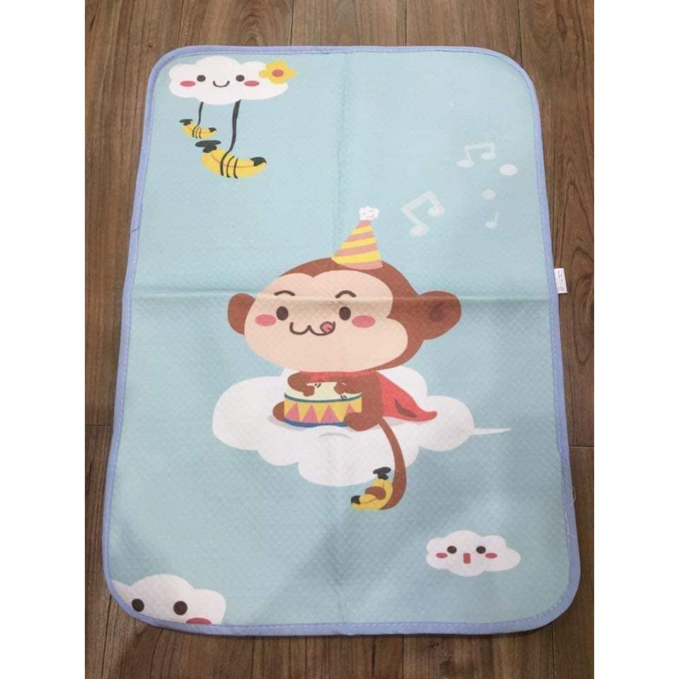 Tấm lót chống thấm 4D cho bé (50x70cm), ngăn chất lỏng thấm ra bên ngoài, êm ái và thoáng mát
