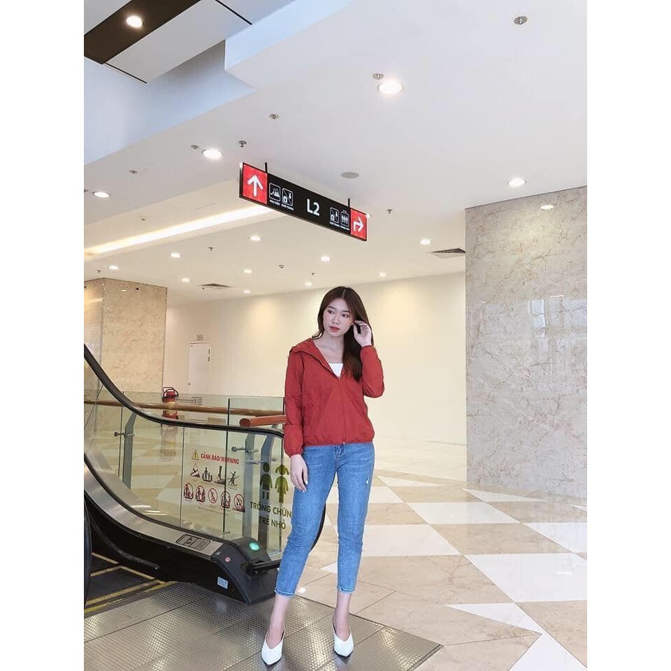 [Xả nốt kho] Áo khoác gió nữ 2 lớp siêu nhẹ đảm bảo rẻ đẹp y hình Vbig Mart | BigBuy360 - bigbuy360.vn