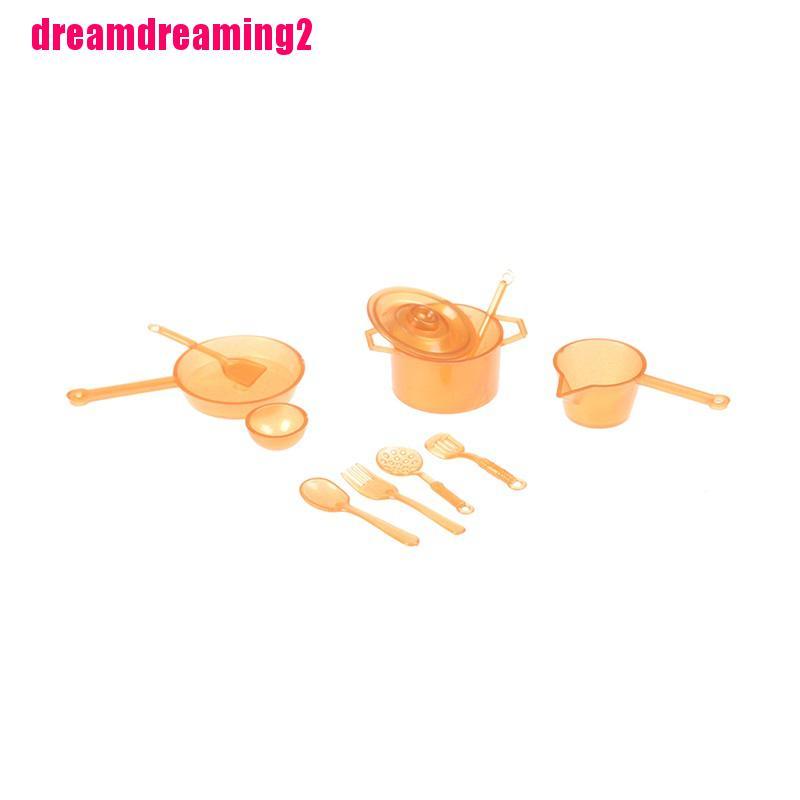 Bộ 10 Dụng Cụ Nhà Bếp Đồ Chơi Cho Búp Bê